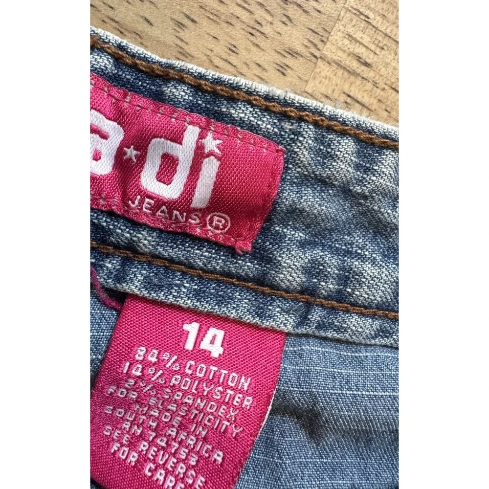 Y2K Jeans Hippie Bell Bottoms Flare Stitching Patchwork 14 Large 32 High Waist
